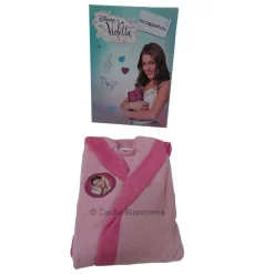 VIOLETTA DISNEY Accappatoio In Spugna Idrofila 100% Cot 7/8 9/10 11/12 Anni H069 -Disney 20140102183334 accappatoio violetta disney 2