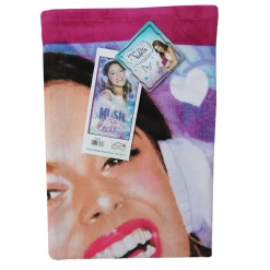 Telo Mare Disney Violetta In Morbida Spugna 100% Cotone Colore Fucsia L368