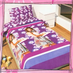 Completo Lenzuola Disney Violetta School Una Piazza 100% Cotone Viola L590 -Disney 20140807144150 completo letto singolo violetta school 3