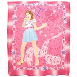 Coperta Plaid Disney Violetta In Soffice Pile Dis. Love Passion Music L780