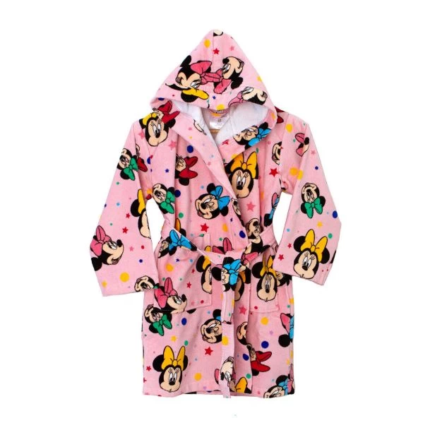 Accappatoio Bambina Minnie Fiocco Disney Caleffi In Spugna K338 1 Accappatoio Bambina Minnie Fiocco Disney Caleffi In Spugna K338