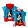 Accappatoio Poncho Topolino Disney In Spugna Taglia Unica J589