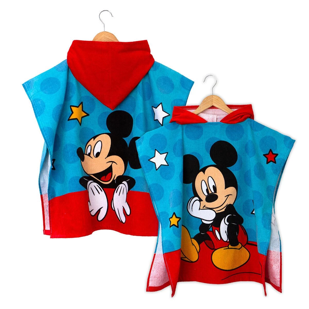 Accappatoio Poncho Topolino Disney In Spugna Taglia Unica J589 1 Accappatoio Poncho Topolino Disney In Spugna Taglia Unica J589