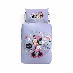 Completo Copripiumino Minnie Bloom Disney Caleffi Per Letto Singolo W179