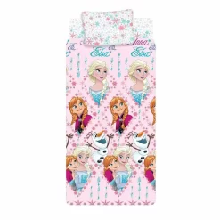 Completo Lenzuola Frozen Disney In Cotone - Dimensioni Varie U718