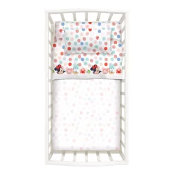 Completo Lenzuola Minnie Mouse Disney Caleffi Per Lettino Baby K402