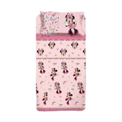 Completo Lenzuola Minnie Mouse Disney Per Letto Singolo K011
