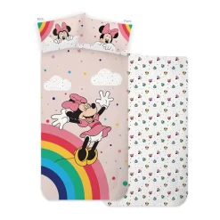 Disney Completo Lenzuola Minnie Mouse Per Letto Singolo J290