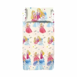Completo Lenzuola Princess Disney Per Letto Singolo W998