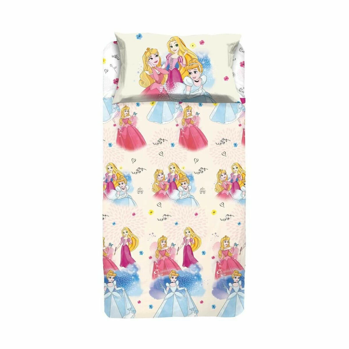 Completo Lenzuola Princess Disney Per Letto Singolo W998 1 Completo Lenzuola Princess Disney Per Letto Singolo W998