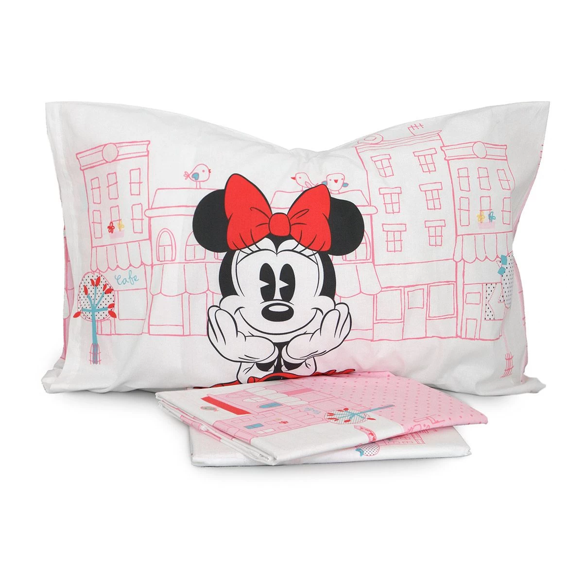 Completo Lenzuola Minnie City Disney Di Caleffi - Dimensioni Varie R494 2 Completo Lenzuola Minnie City Disney Di Caleffi - Dimensioni Varie R494 - immagine 2