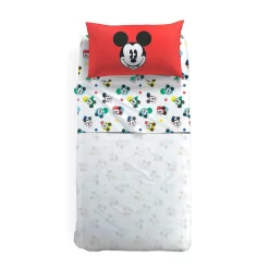 Completo Lenzuola Mickey Colors Disney Caleffi - Dimensioni Varie W203