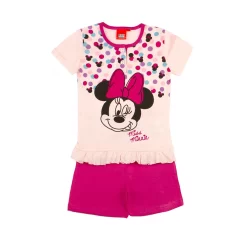 Pigiama Bambina Estivo Minnie Disney In Cotone WD220092 Y721 -Disney pigiama bambina estivo in cotone disney minnie b2wd220092 confetto 5