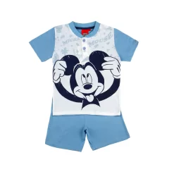 Pigiama Bambino Estivo Mickey Mouse Disney In Cotone WD16552 Y737 5 Pigiama Bambino Estivo Mickey Mouse Disney In Cotone WD16552 Y737 -Disney pigiama bambino estivo disney mickey mouse b2wd16552 in cotone cielo 5