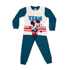 Pigiama Bambino Topolino Disney In Caldo Cotone 0702 J676 -Disney pigiama bambino topolino disney in caldo cotone 0702 azzurro 5