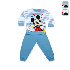 Pigiama Bimbo Topolino Disney In Cotone Da 12 A 30 Mesi WD101758 Y282
