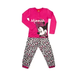 Pigiama Bambina Minnie Disney In Cotone WD220089 Y288 -Disney pigiama da bambina minnie in cotone disney b2wd220089 fuxia 5