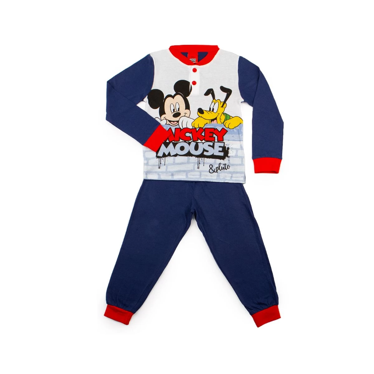 Pigiama Bambino Mickey Mouse Disney In Cotone WD16554 Y286 2 Pigiama Bambino Mickey Mouse Disney In Cotone WD16554 Y286 - immagine 2