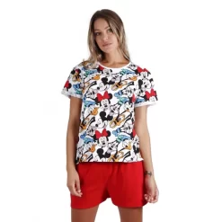 Pigiama Donna Estivo Mickey Disney In Cotone 55988 K367