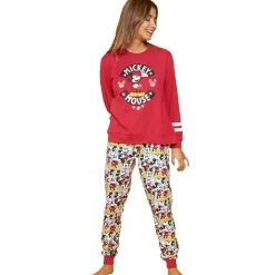 Pigiama Donna Mickey Mouse Disney In Caldo Cotone 54352 Y009
