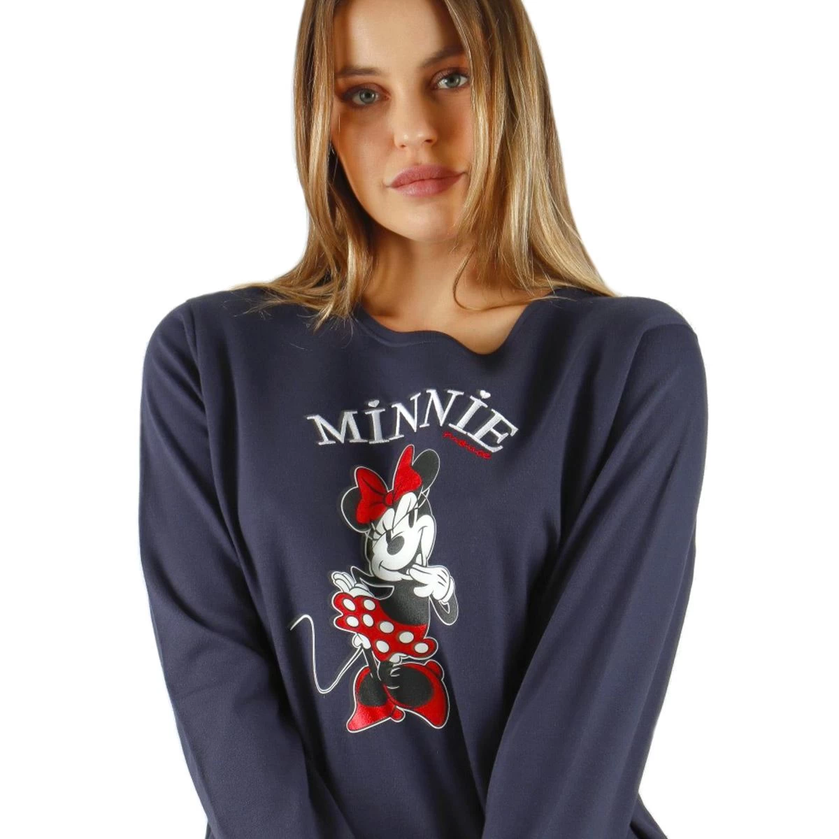 Pigiama Donna Minnie Disney In Caldo Cotone 56979 K670 2 Pigiama Donna Minnie Disney In Caldo Cotone 56979 K670 - immagine 2