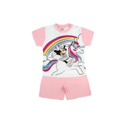Pigiama Neonata Estivo Minnie Disney In Cotone WD101548 Y719 -Disney pigiama neonato estivo disney minnie b2wd101548 cotone rosa 4