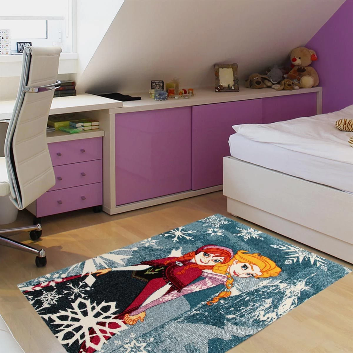 Tappeto Frozen Anna E Elsa Principesse Disney 100x150 Cm P861 5 Tappeto Frozen Anna E Elsa Principesse Disney 100x150 Cm P861 - immagine 5