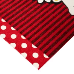 Tappeto Minnie Mouse Allegra Disney 100x150 Cm - Rosso P863 -Disney tappeto disney premium minnie margherite 004 rosso e bianco 100x150 cm 2