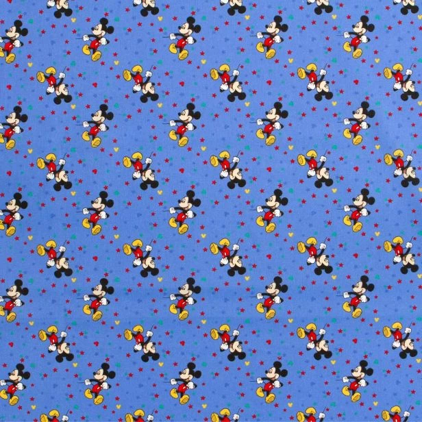 Tessuto Cotone Al Metro Topolino Disney Altezza 150 Cm W331 2 Tessuto Cotone Al Metro Topolino Disney Altezza 150 Cm W331 - immagine 2