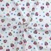 Tessuto Cotone Al Metro Minnie Disney Altezza 150 Cm Bianco W333