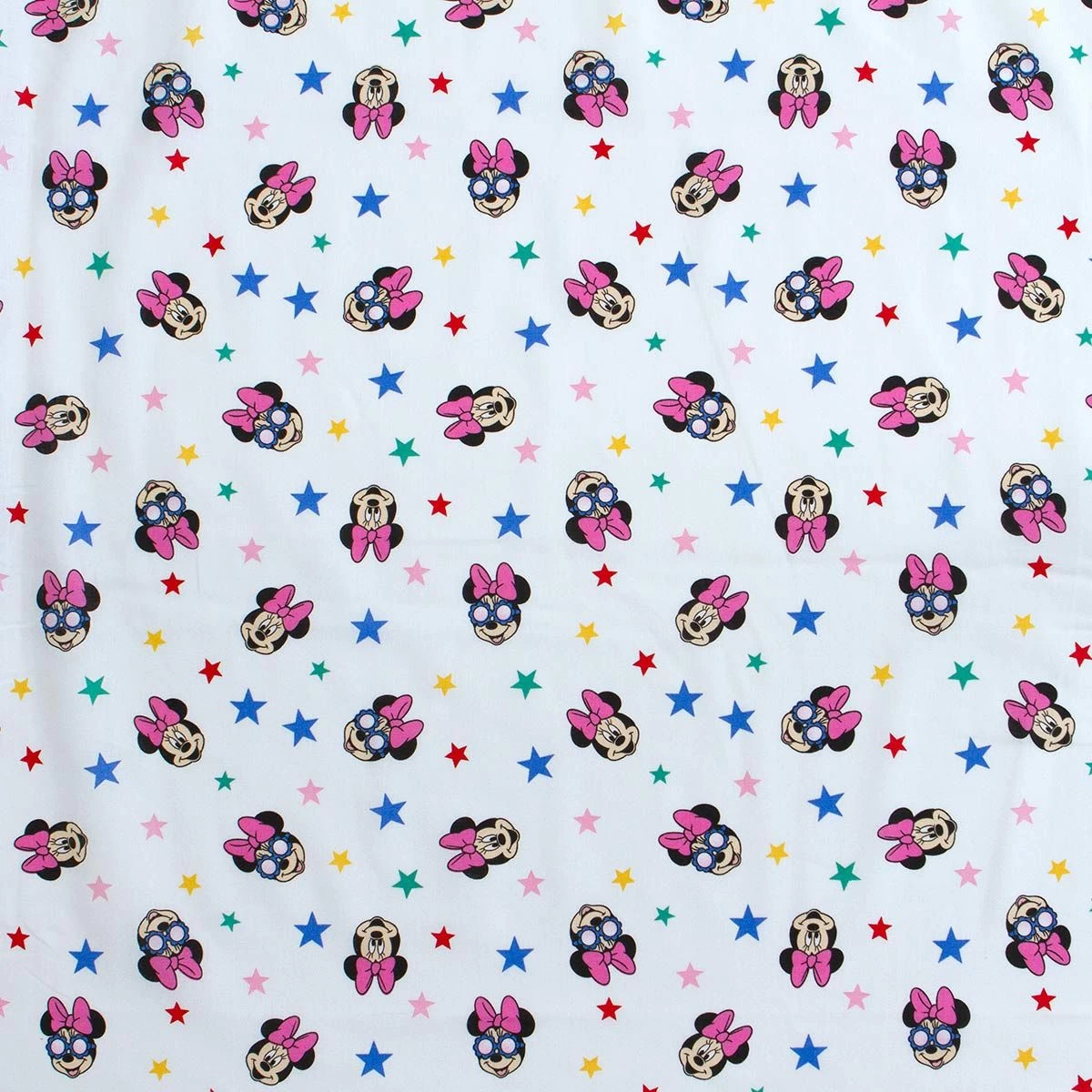 Tessuto Cotone Al Metro Minnie Disney Altezza 150 Cm Bianco W333 2 Tessuto Cotone Al Metro Minnie Disney Altezza 150 Cm Bianco W333 - immagine 2