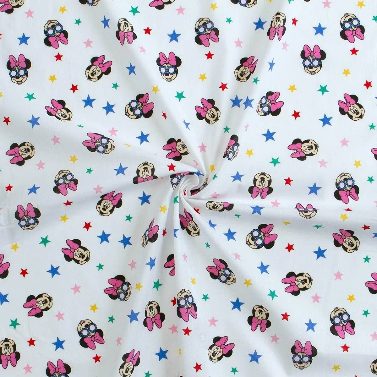 Tessuto Cotone Al Metro Minnie Disney Altezza 150 Cm Bianco W333 1 Tessuto Cotone Al Metro Minnie Disney Altezza 150 Cm Bianco W333