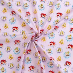 Tessuto Cotone Al Metro Principesse Disney Altezza 150 Cm W334