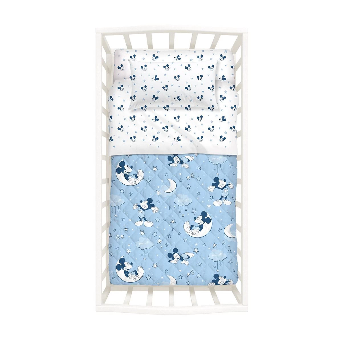 Trapuntino Con Paracolpi Mickey Notte Di Stelle Disney Caleffi Lettino Baby Z653 2 Trapuntino Con Paracolpi Mickey Notte Di Stelle Disney Caleffi Lettino Baby Z653 - immagine 2