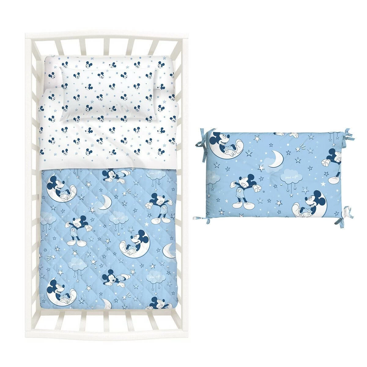 Trapuntino Con Paracolpi Mickey Notte Di Stelle Disney Caleffi Lettino Baby Z653 1 Trapuntino Con Paracolpi Mickey Notte Di Stelle Disney Caleffi Lettino Baby Z653