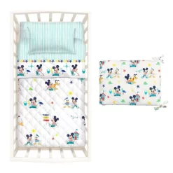 Copriletto Trapuntato Mickey Mouse Disney Caleffi Lettino Baby C/paracolpi K405