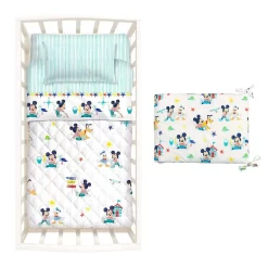 Copriletto Trapuntato Mickey Mouse Disney Caleffi Lettino Baby C/paracolpi K405