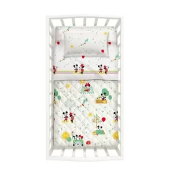 Trapuntino Minnie & Mickey Disney Caleffi Per Lettino Baby Z406